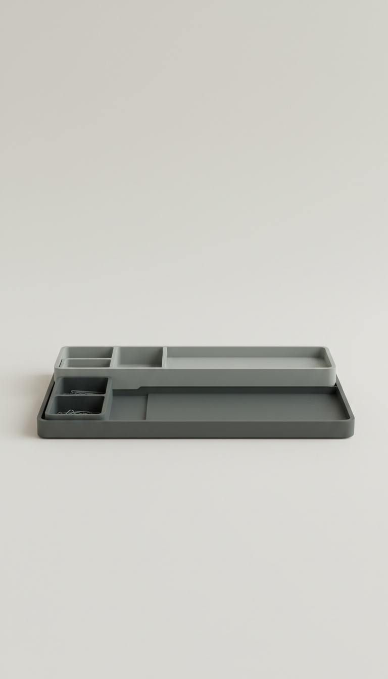 Graphite Desktop Organizer Tray