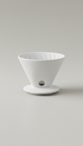 Matte White Ceramic Pour-Over Coffee Dripper
